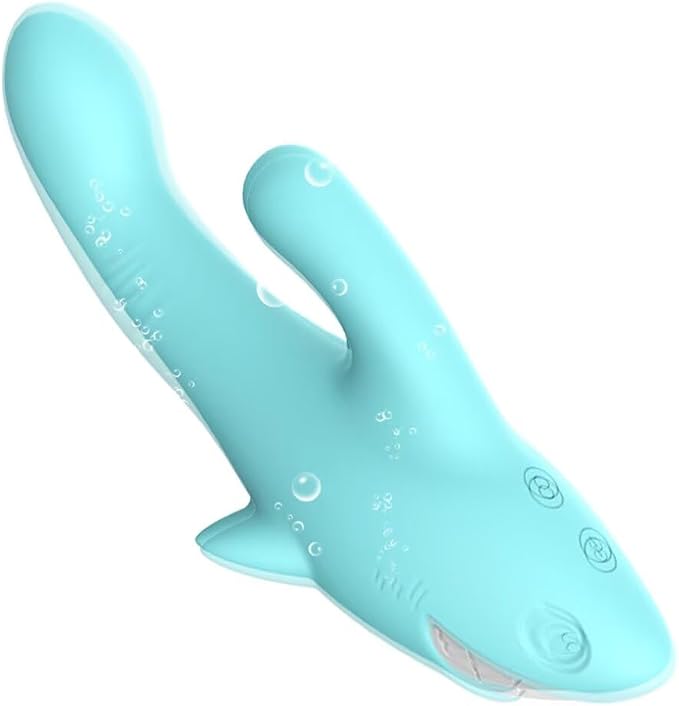 duubee Rabbit Ears Rechargeable Personal Vibrator 8 Modes Blue