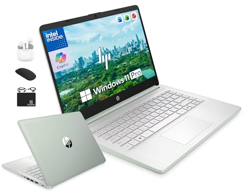 HP 14-inch Laptop Computer Intel Quad-Core 4GB RAM 628GB Storage