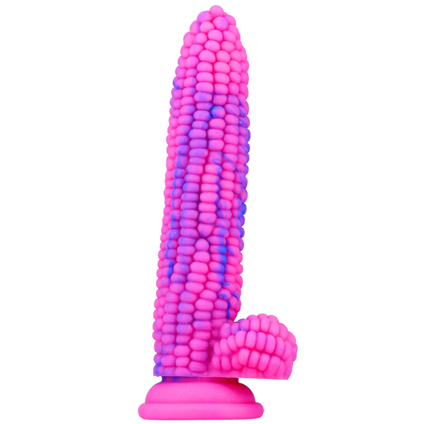 Monster Dildo Colourful Big Grain Corn Adult Sex Toy for Women with Strong Suction Cup 8 Inch Flexible Soft Vegetable Dildos