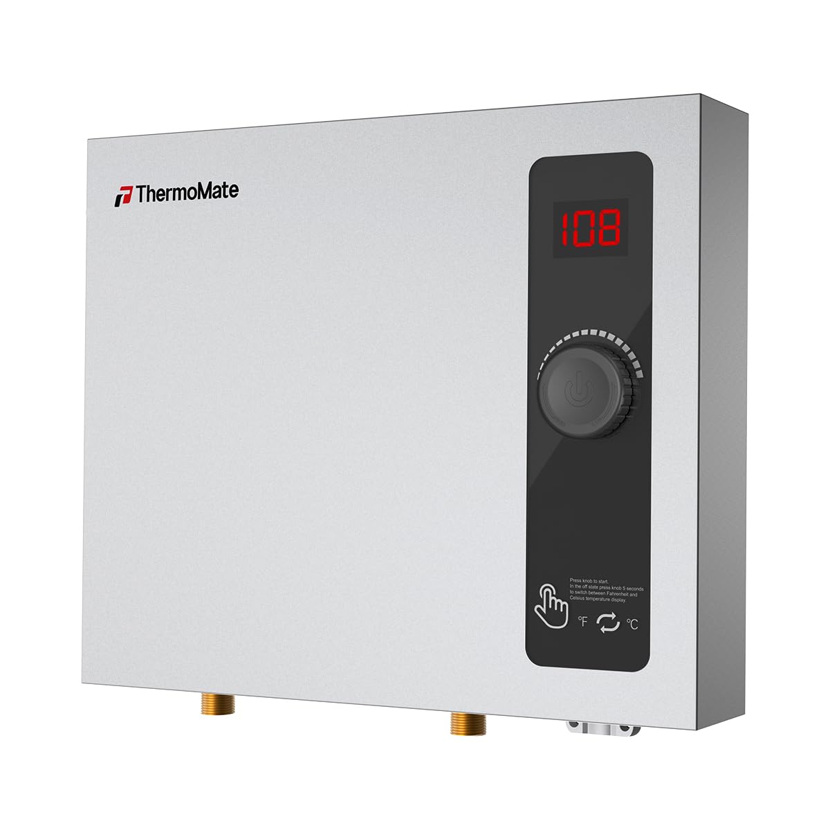 ThermoMate Tankless Water Heater Electric 240 Volt, On Demand Instant Hot Water Heater for Point of Use, Self-Modulating Save Energy, Save Space