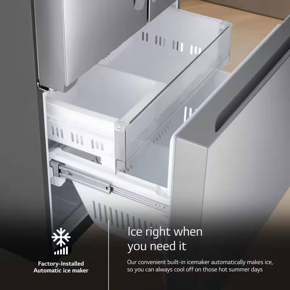LG LF21G6200S 21 Cu. Ft. Stainless Counter-Depth 3-Door French Door Refrigerator