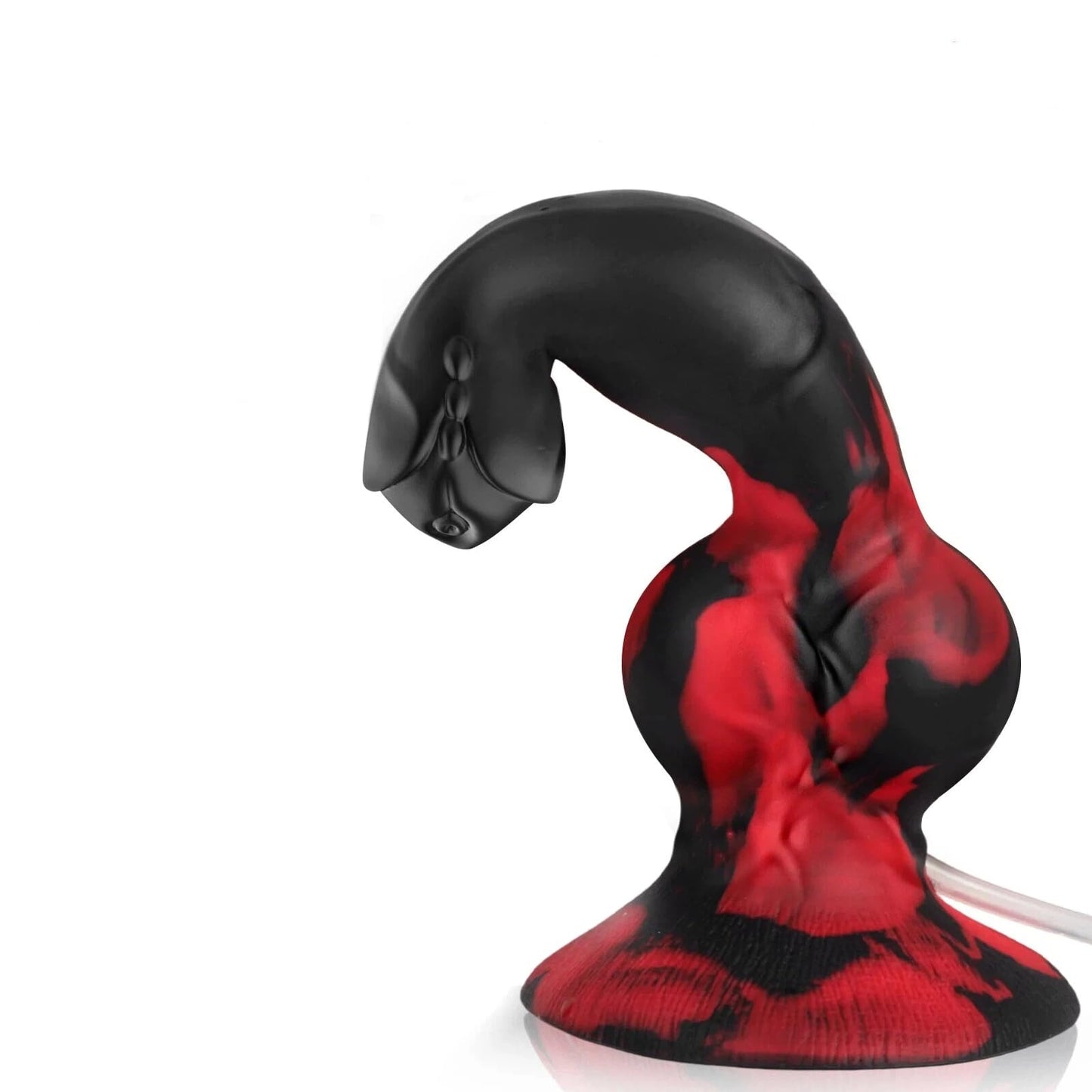 Squirting Monster Dildo Sex Toys, 8.3'' Silicone Ejaculating Fantasy Dildo Soft with 2 Knots, Beginners Dog Cumming Dildos with Suction Cup for G Spot Anal, Adult Sex Toy for Women Men