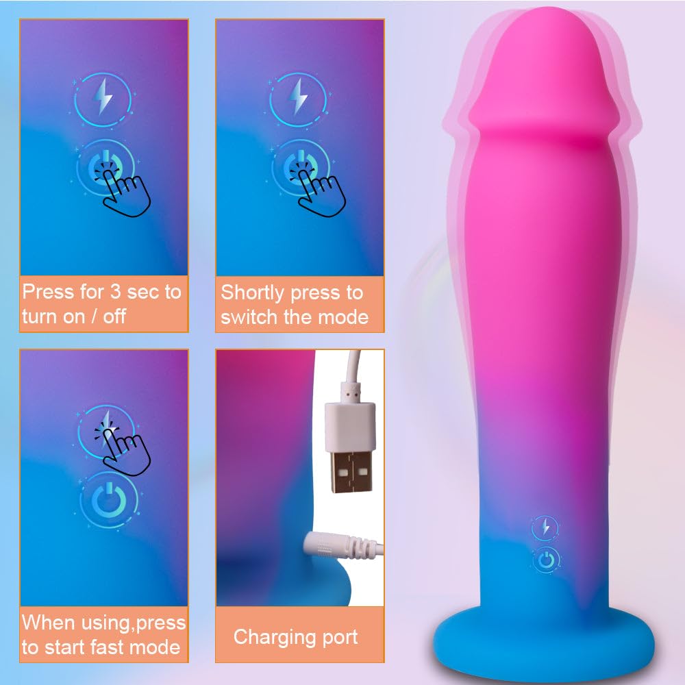 7.5 Inch Long Liquid Silicone Rechargeable