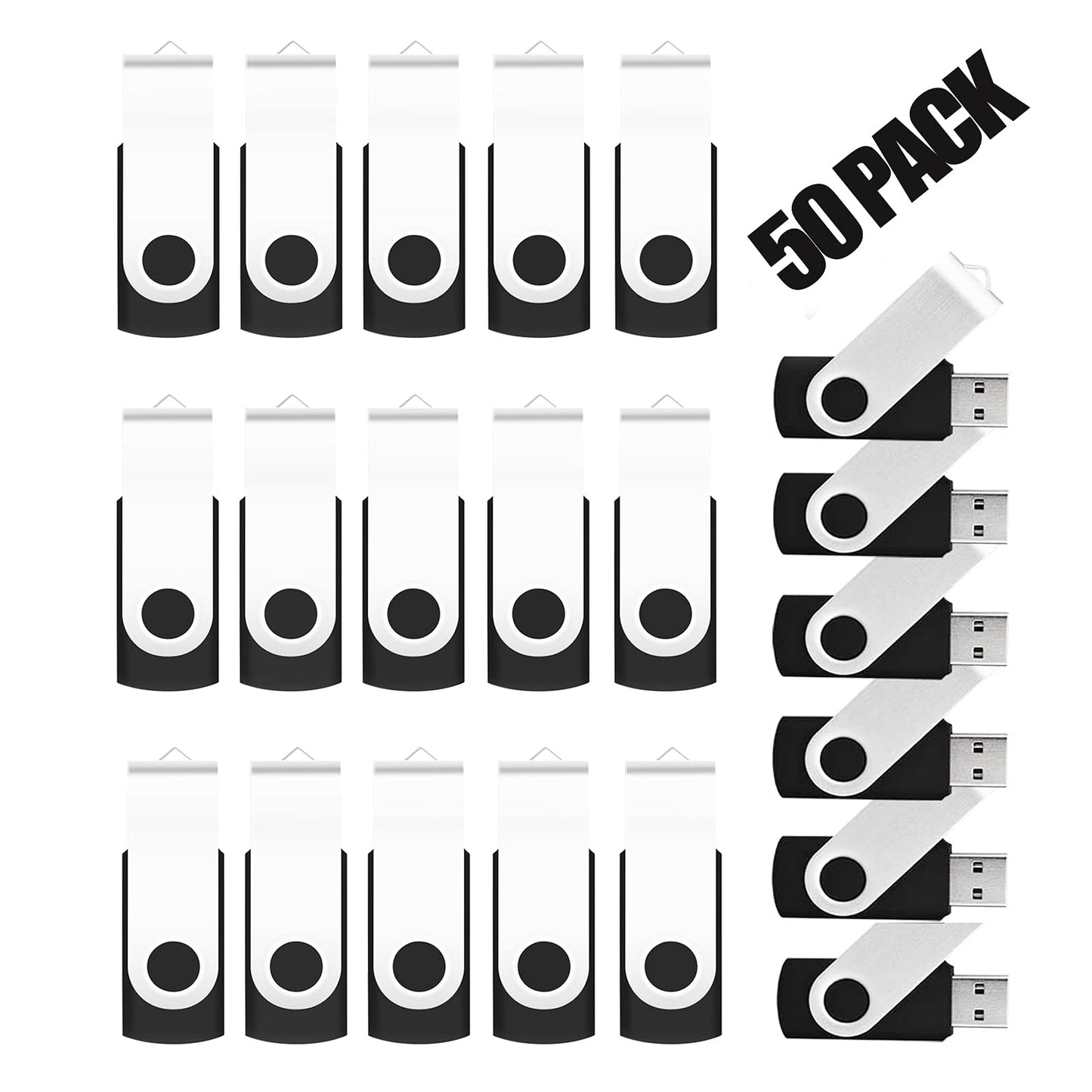 Black USB Flash Drive Pack