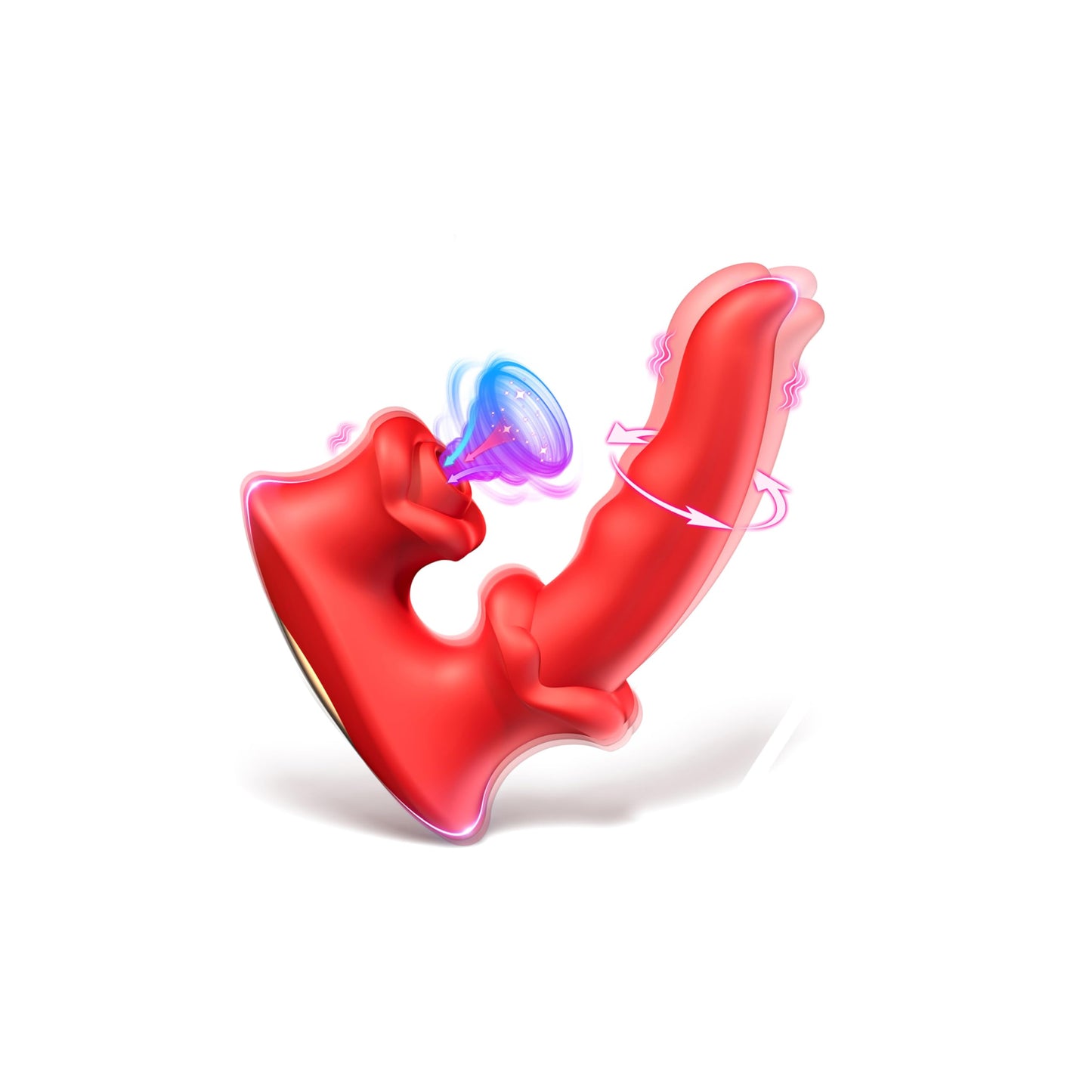 Womens Sex Toys Sucking Vibrators - Clitoral G Spot Tongue Vibrator with 3 * 10 Sucking Wiggling Vibrating Modes, Nipple Clit Sucker Anal Dildos Rose Vibrator Adult Sex Toys for Women Men Couples