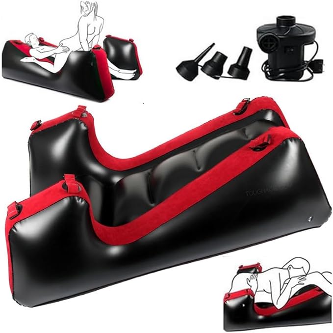 RNPFOR Inflatable Sex Sofa with Restraint Straps for Couples