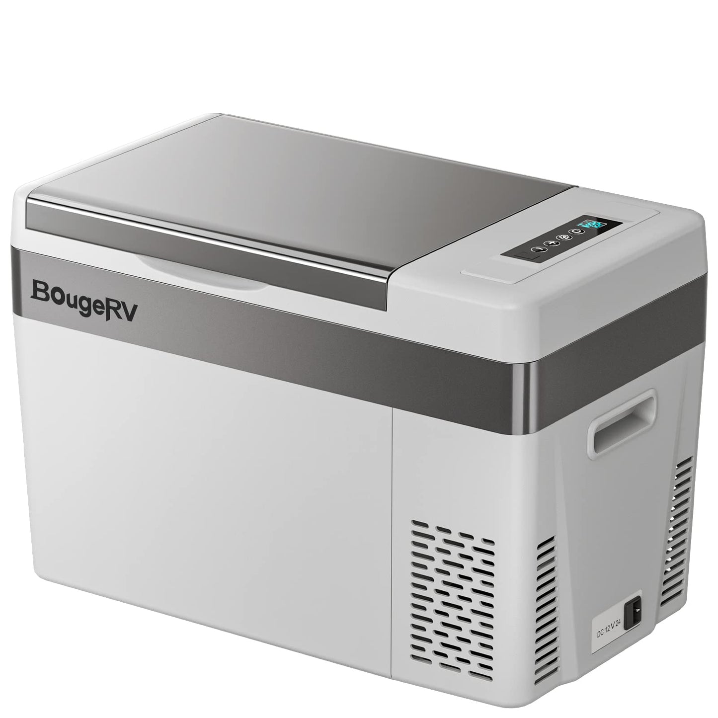 BougeRV Portable Car Freezer 12v Car Refrigerator Car Fridge Compressor Freezer,12/24V DC 110~240 Volt AC,-7℉~50℉