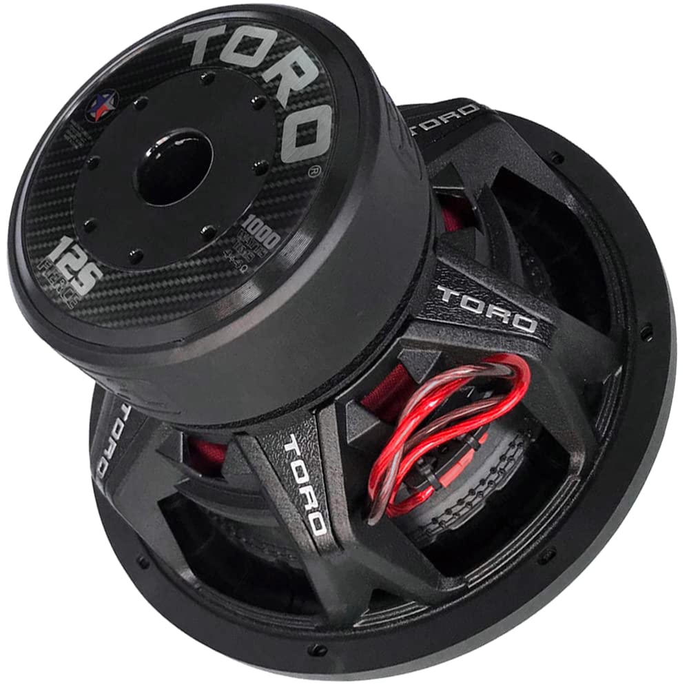TORO TECH – 12” Car Audio Subwoofer for Cars, Trucks, Jeeps, Boats, Off Road with Hard Hitting Bass (Sold As Each)