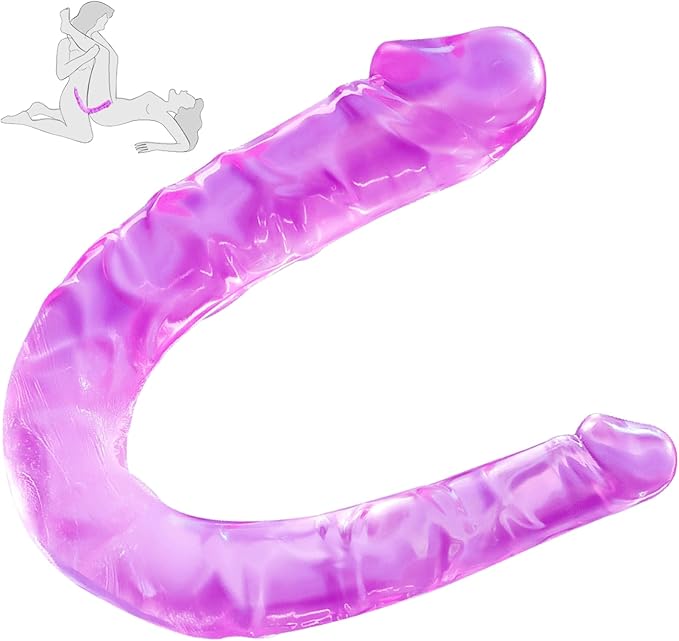 Xithas Realistic Double-Ended Dildo Flexible TPE Double Sided Toy