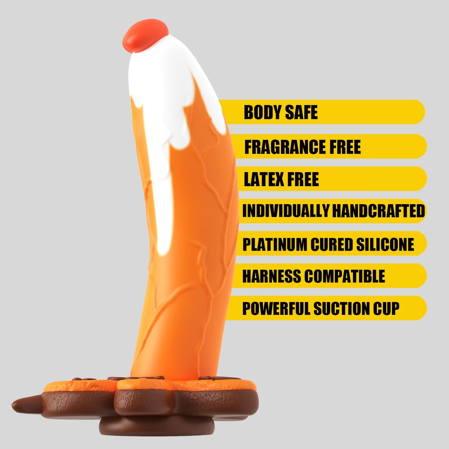 Aimitoy 7.4 Inch Realistic Dildo, G spot Thick Big Dildo Stimulation, Clitoral Vagina and Anal Stimulation with Strong Suction Cup, Silicone Penis Sex Toys for Women Lesbian Beginner