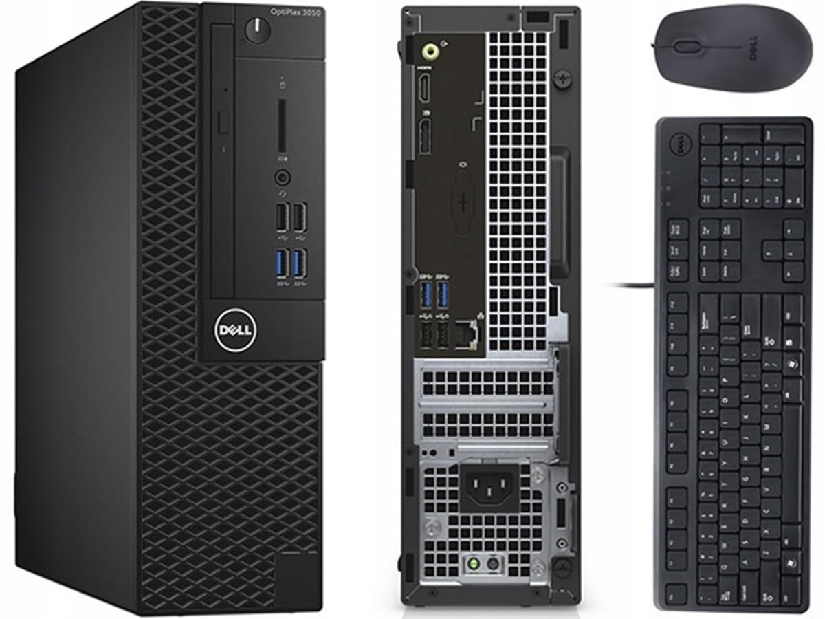 Dell Optiplex 3050 SFF Desktop Computer PC, Intel Quad Core i5-6500 up to 3.6GHz, 16GB DDR4, 256GB SSD, WiFi, 4K Support, DP, HDMI, Windows 11 Pro 64 Bit (Renewed)