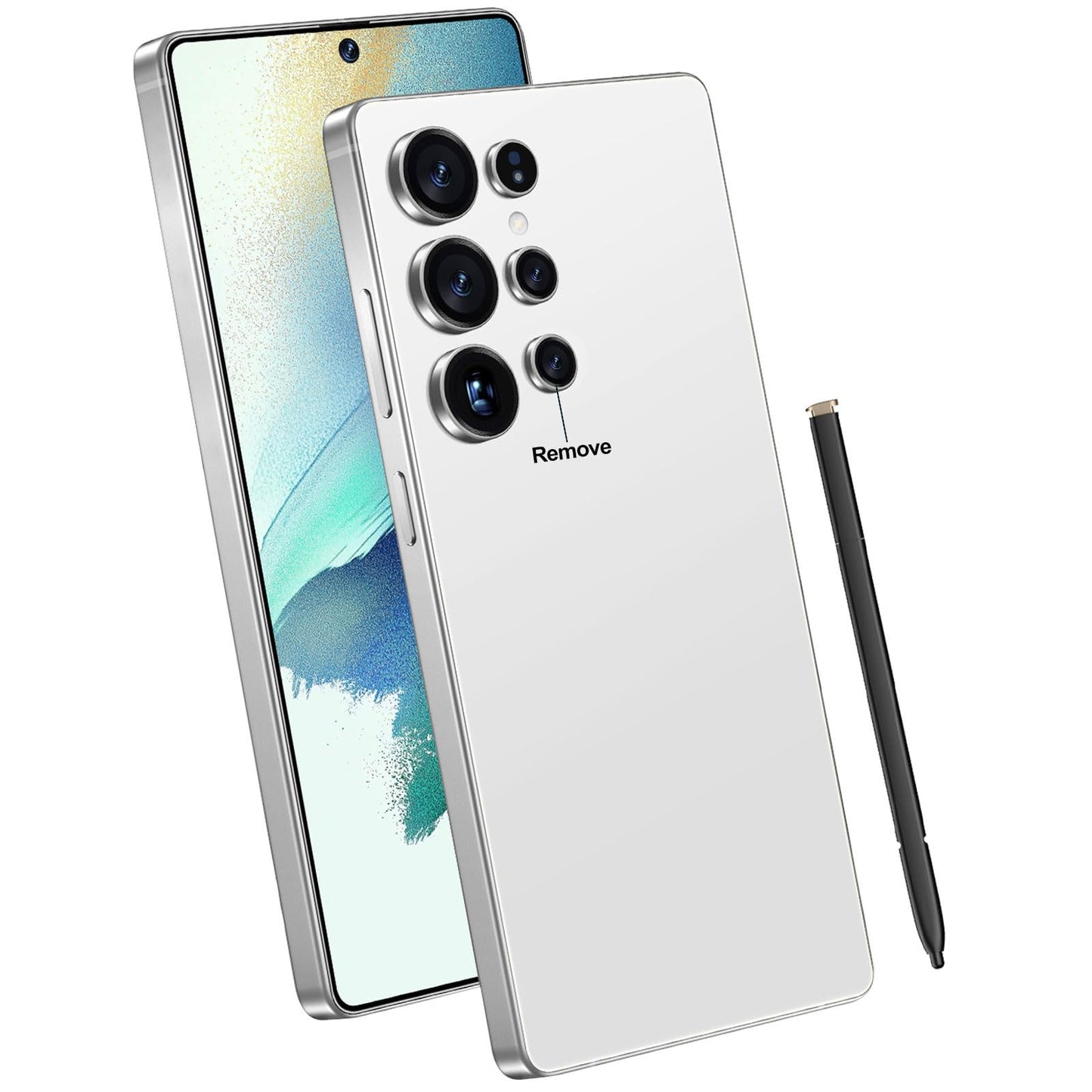 Ghoxrxal I25 Ultra Unlocked Android Smartphone, 16GB RAM+512GB ROM Cell Phone, 6.99" FHD+ Large Display with Stylus Pen, 7000mAh, 108MP Camera, 5G Dual SIM Android 14 Mobile Phone