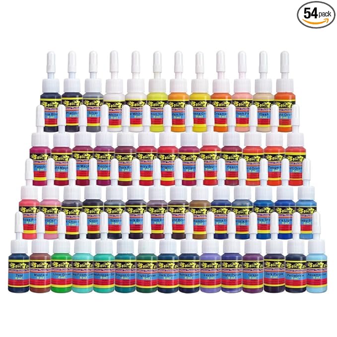 Solong Tattoo 54 Color Professional Pigment Ink Set