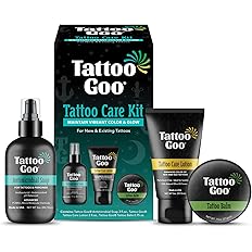 Tattoo Goo Aftercare Kit 3 Piece Set for Tattoos and Piercings