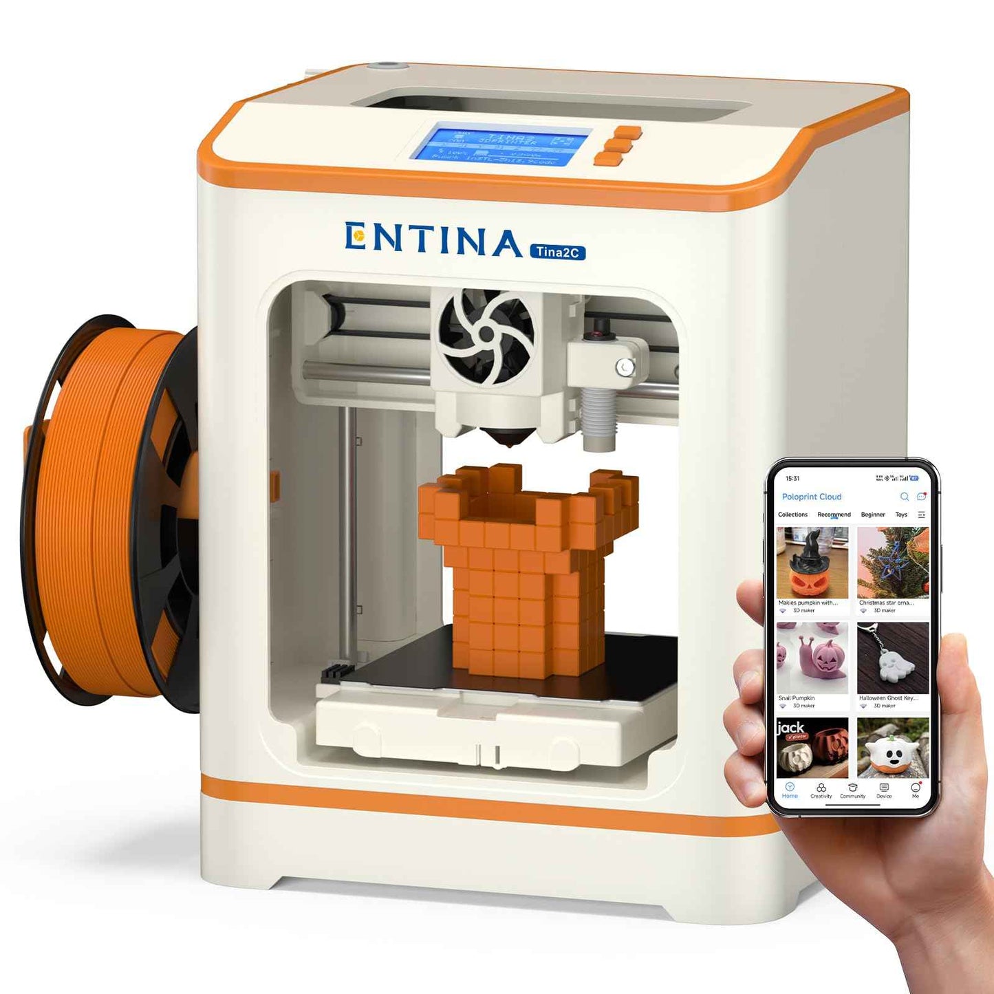 Tina2 Family 3D Printer for stem and Offices