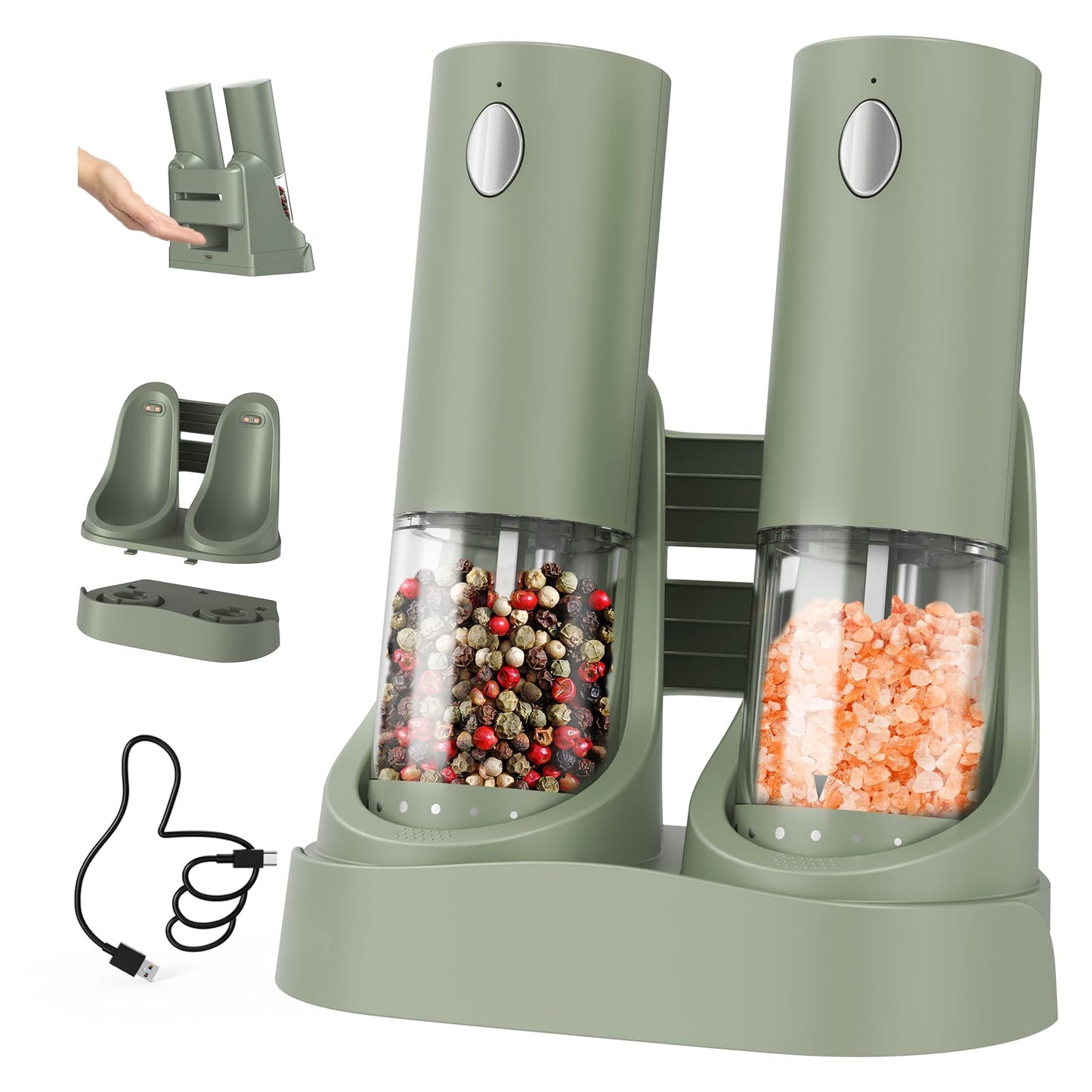 CIRCLE JOY Salt and Pepper Grinder Set