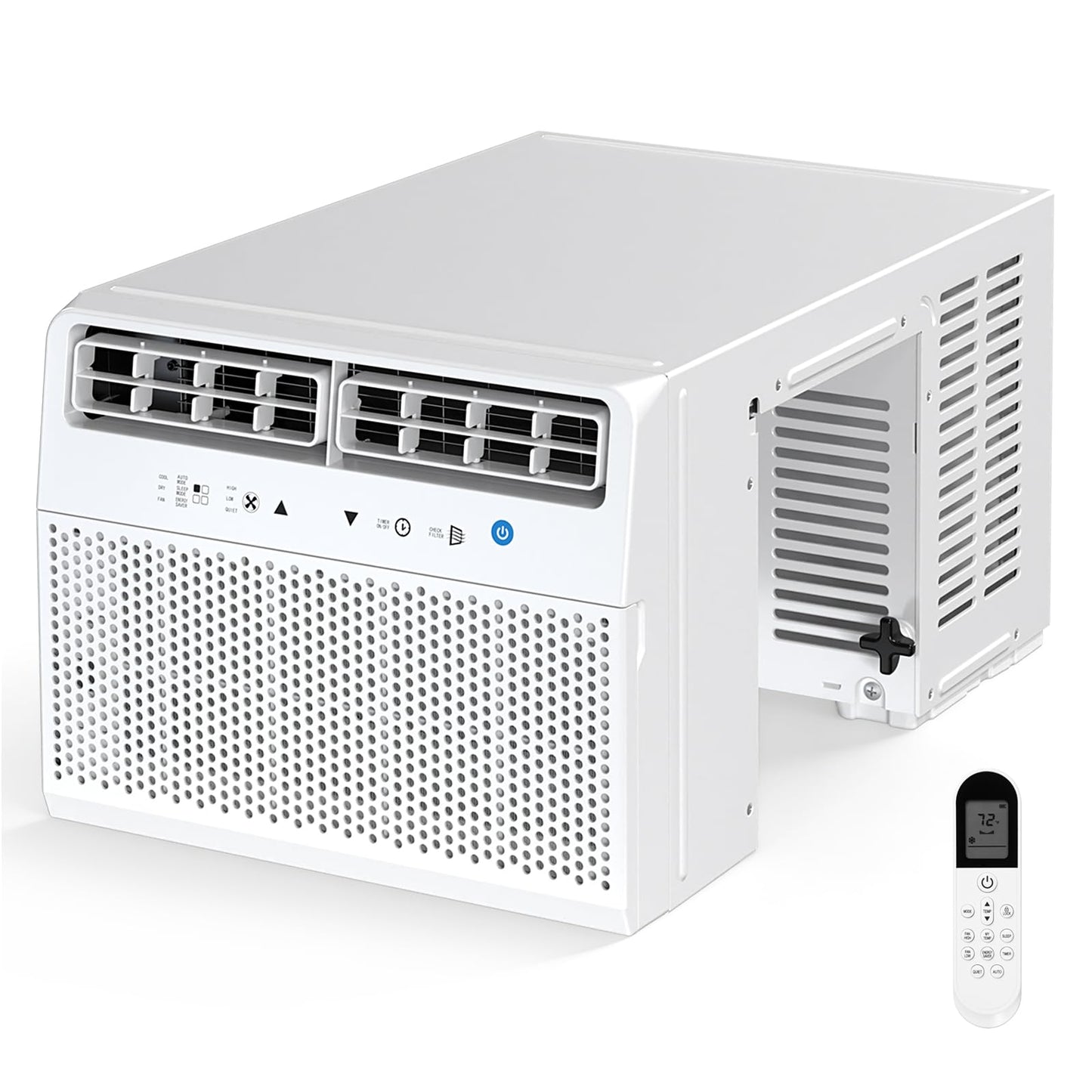 U-Shaped Window Air Conditioner, Window AC Unit for Bedroom/Living Room, Saddle AC Unit with Full Window View, Quiet & Energy Saving, Installation Kit Included