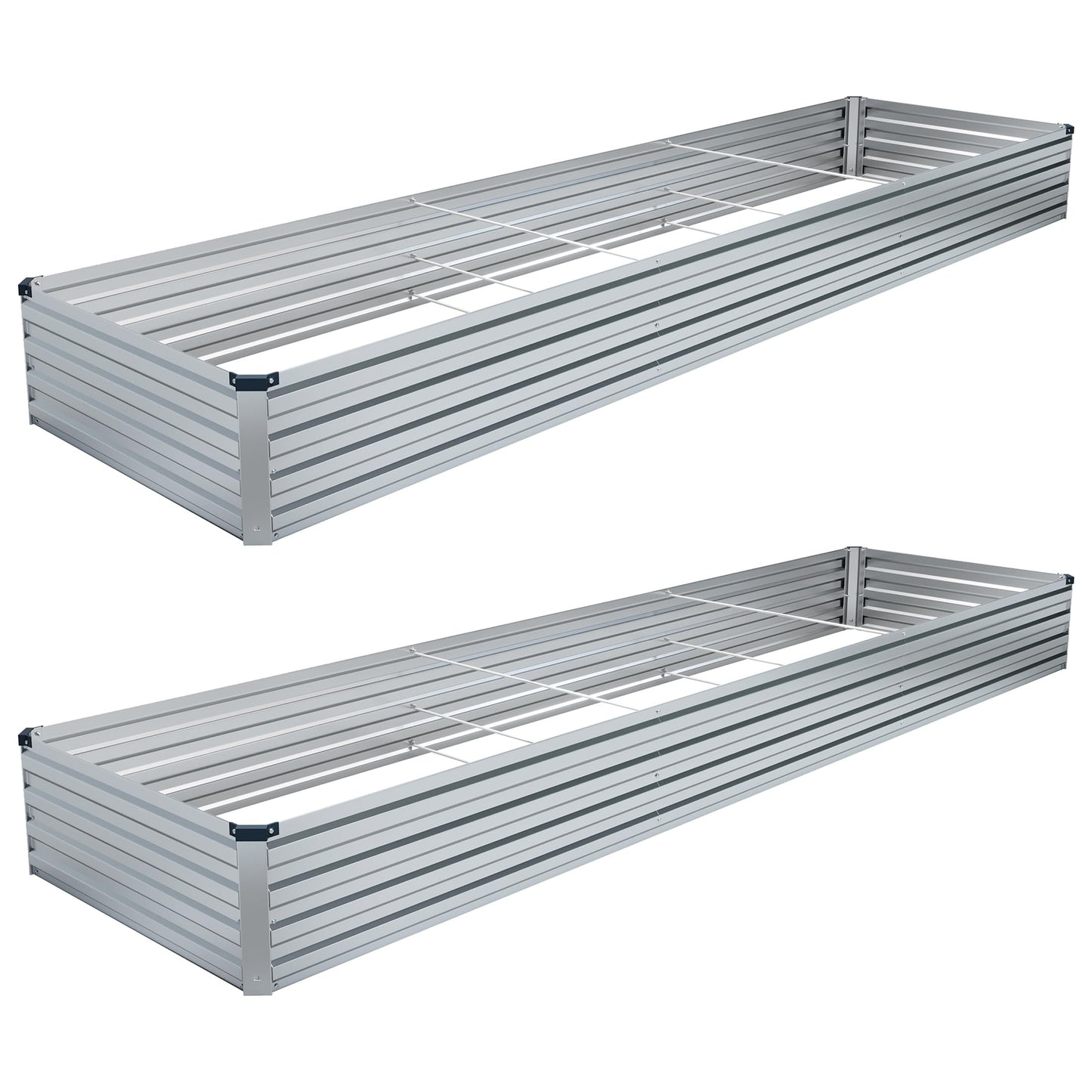 DIIYIV Galvanized Raised Garden Bed,Raised Graden Bed-Square Metal Garden Bed,Large Planter Raised Bed Outdoor,Garden Box for Vegetables,Flower,herb