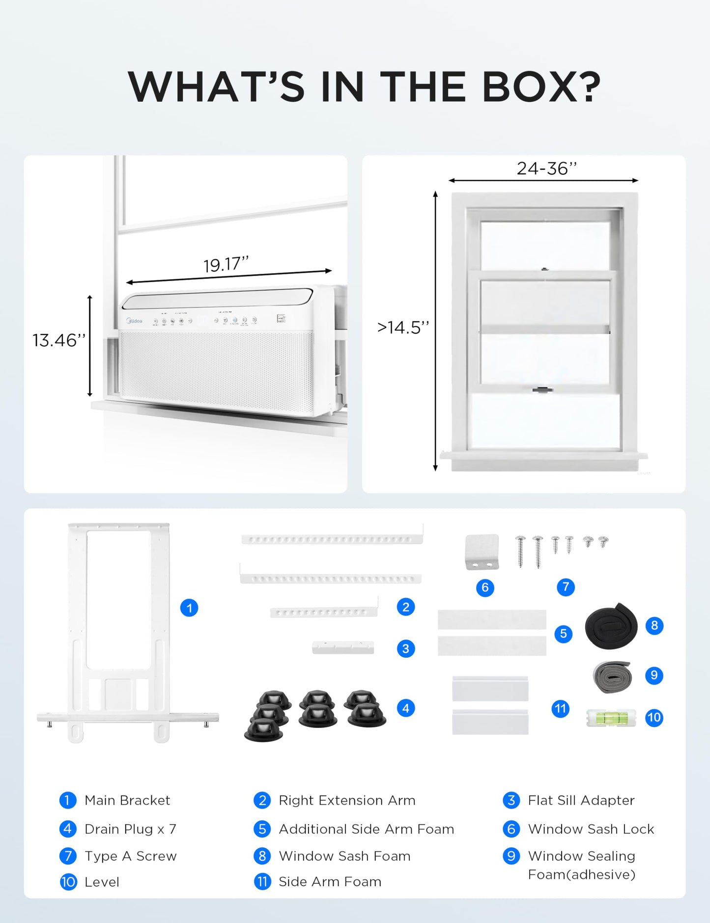 Midea U Shaped Smart Inverter Window Air Conditioner