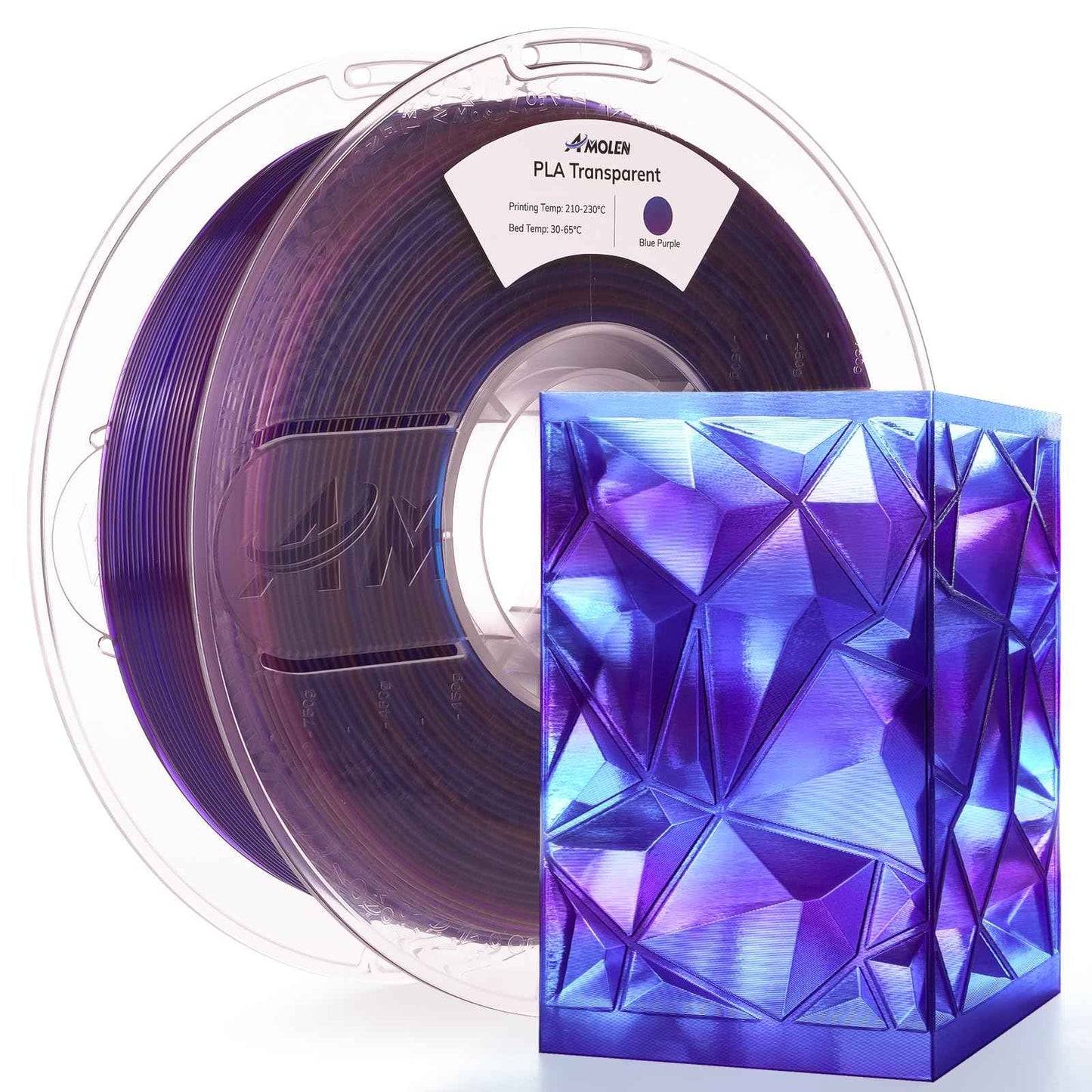 AMOLEN Glow in The Dark PLA Filament, 1.75mm PLA 3D Printer Filament