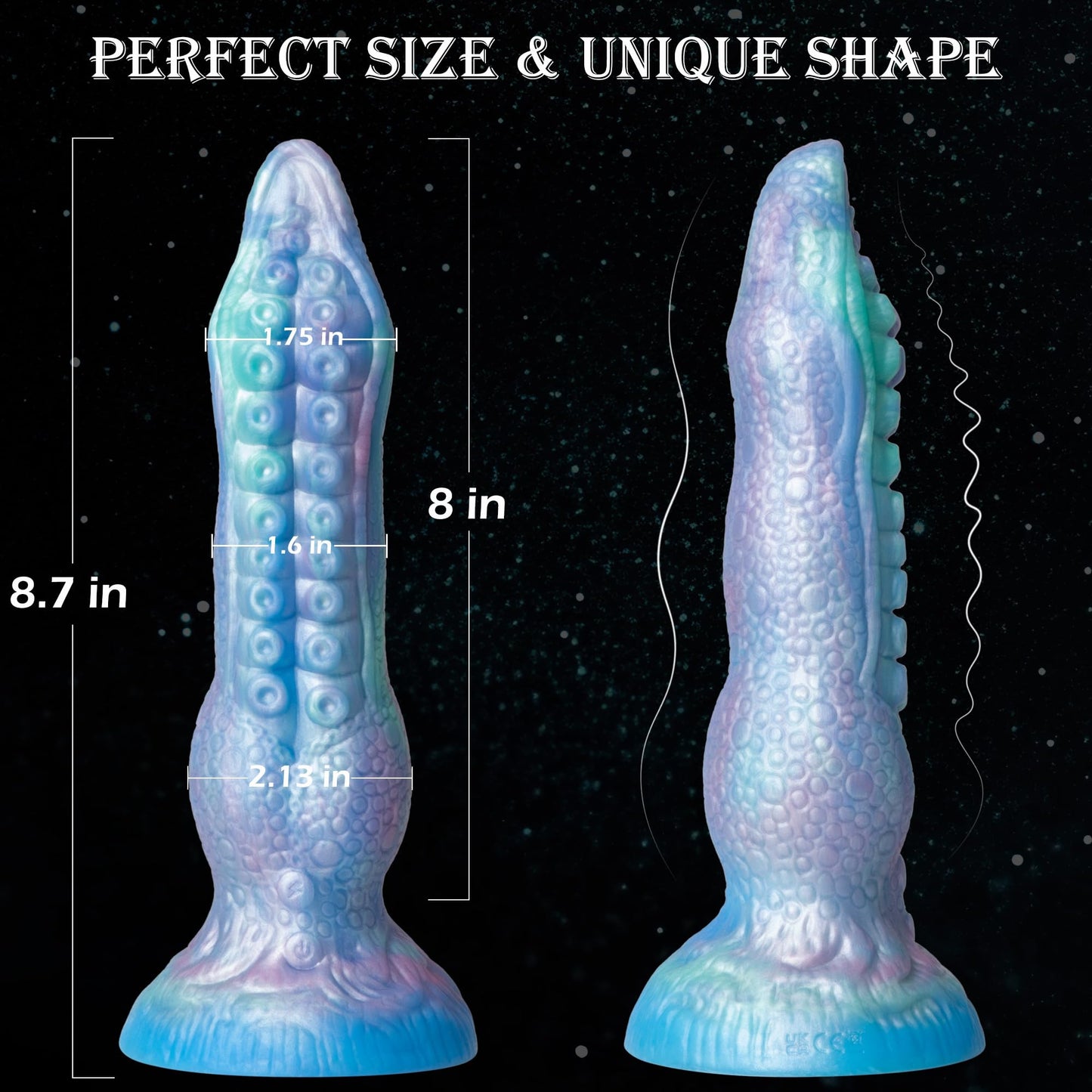 SHIJI 8.7'' Fantasy Thrusting Dildo Vibrator Sex Toy,3 Fast Thrusting & 10 Vibration Modes,Women G-spot Dildo Male Prostate Massager with Strong Suction Cup,Remote Control Vaginal Clit Anal Stimulator