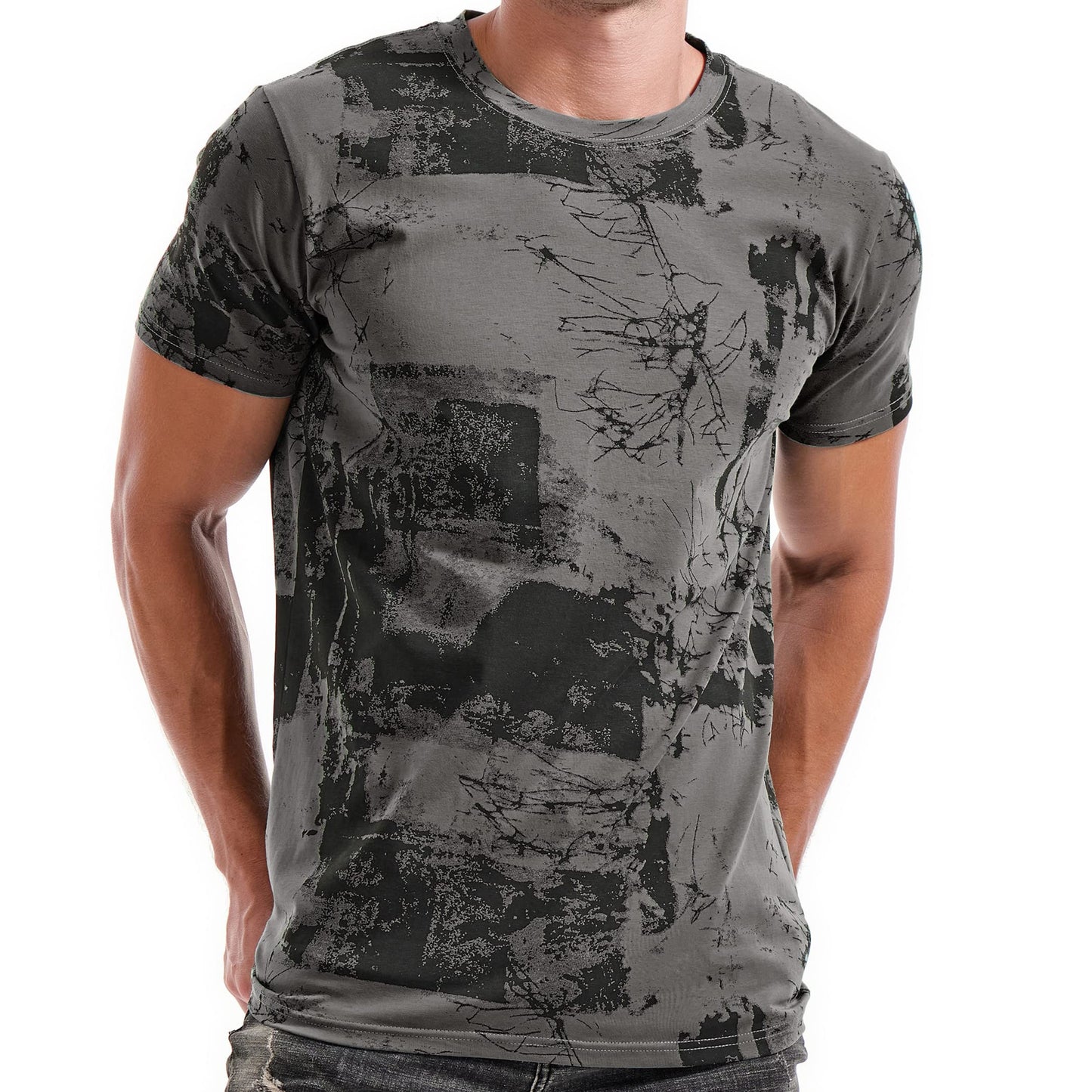 KLIEGOU Mens Hipster Hiphop Tees - Fashion Print T-Shirts