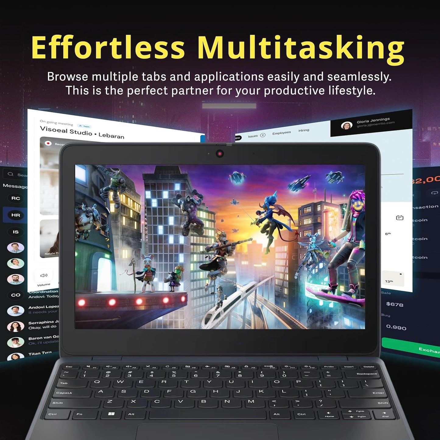Lenovo 100w Gen 4 11.6 in HD Laptop Intel N100 Gray