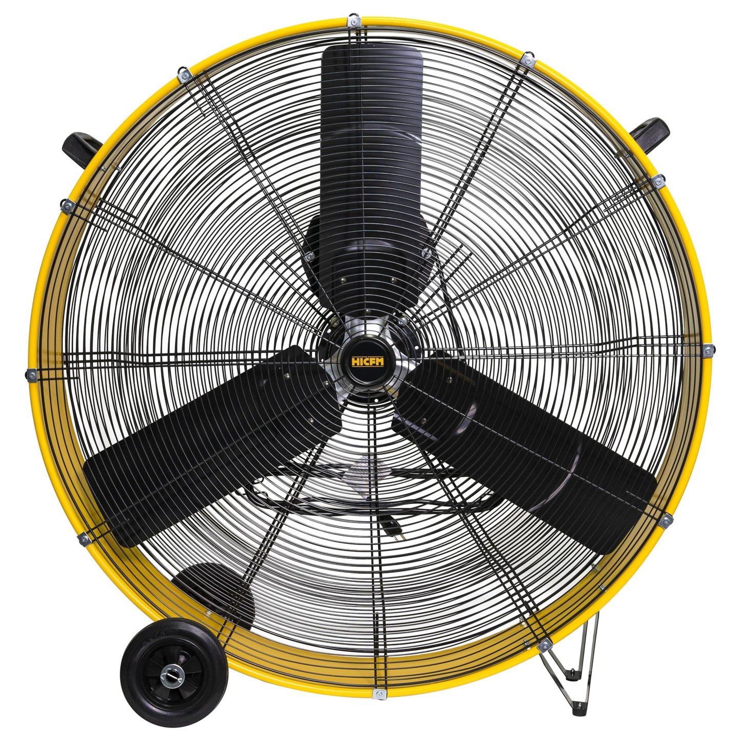 HiCFM Industrial Drum Fan High Velocity Heavy Duty Metal Air Circulator for Basement Warehouse Factory workshops Patios