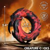 Creature Cocks Hell Fang Silicone Cock Ring Crimson Red