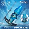 Blizzard Inflatable Silicone Anal Plug Ice Blue