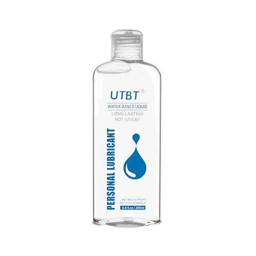 UTBT Water Based Lube Personal Lubricants,Sex Lube Toy Friendly Natural Feeling Lube for Women Men and Couples Non-Staining 6.8 Fl Oz