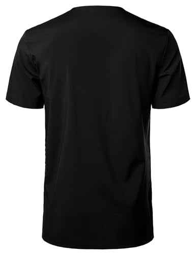 LucMatton Men's African Short Sleeve Hidden Button Shirt Metallic Foil Stamping Dashiki T Shirt