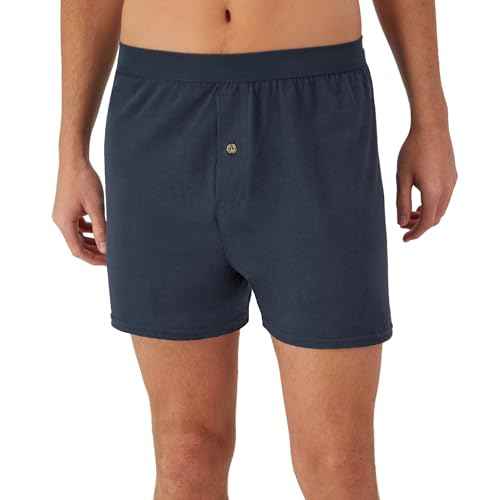 Hanes mens Underwear Boxers Pack, Cool and Breathable Cotton Underwear, Exposed and Comfortflex Waistbands, Multi-pack