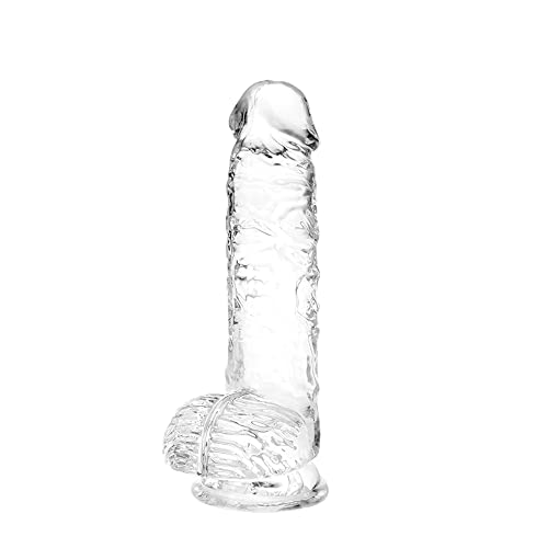 Umania Realistic Clear 6-Inch Dildo with Suction Cup
