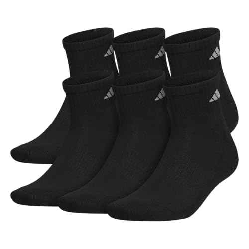 adidas Men's Athletic Cushioned 6-Pack Quarter