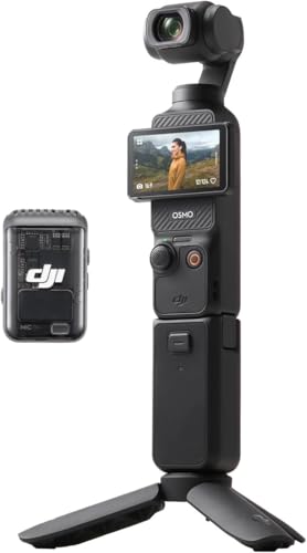 DJI Osmo Pocket 3, Vlogging Cameras with 1'' CMOS & 4K/120fps Vlog Camera, 3-Axis Stabilization, Fast Focusing, Face/Object Tracking