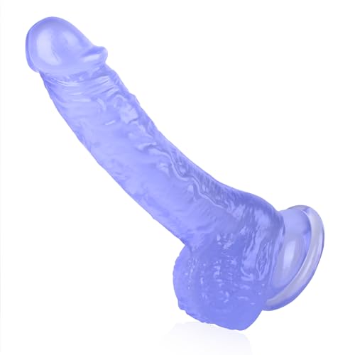 Lenahu Realistic Silicone Dildo 7 Inch Suction Cup