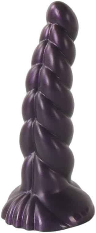 Lossless 4 Inch Ribbed Dildo Unicorn Design Small