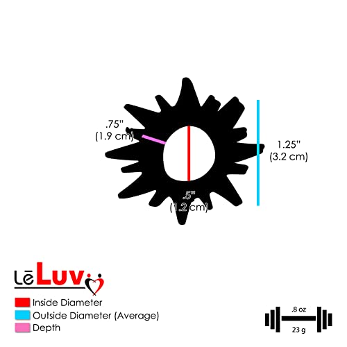 LeLuv Disposable Cock Rings Random Colors and Textures Soft Stretchy Variety Pack Penis Ring
