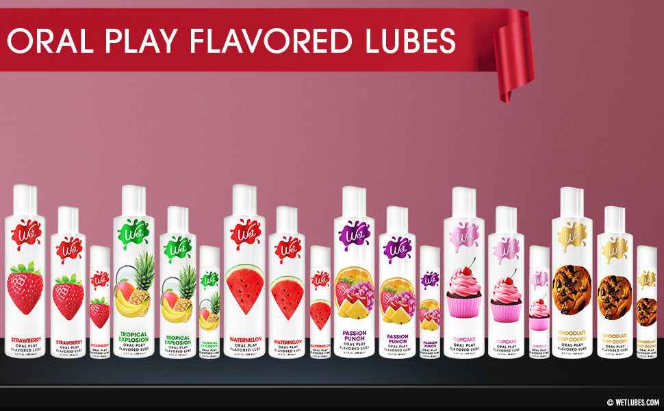 Wet Sexy Strawberry Premium Flavored Edible Lube, 9 fl oz