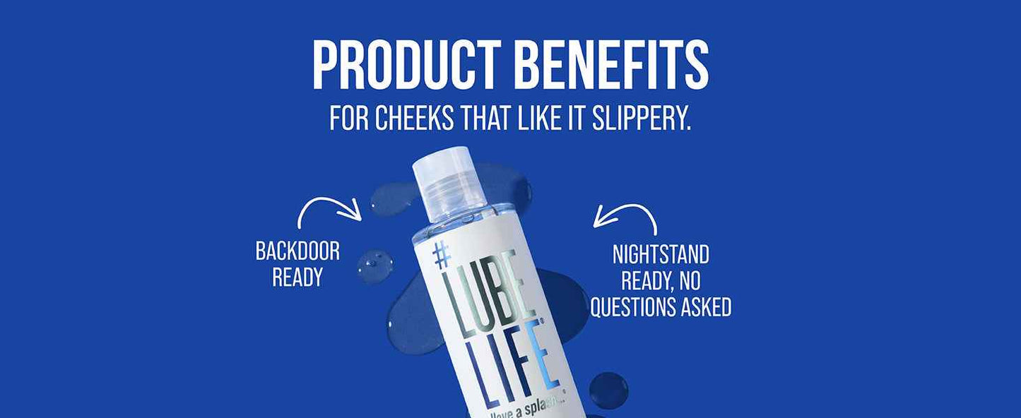 LUBELIFE Water-Based Anal Lube for Men, Women & Couples