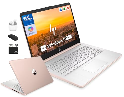 HP 14-inch Laptop Computer Intel Quad-Core 4GB RAM 628GB Storage