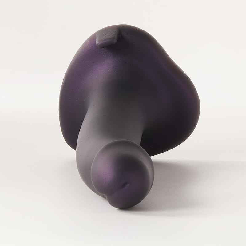 Lossless 7 Inch Beginner Curve Dildo Silicone Subtle Amethyst