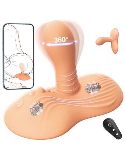 Prostate Massager Anal Dildo Anal Toys, BEISAR Grinder Butt Plug Male Sex Toys for Men Women Sex Toy Adult Toys 9 Vibrating 3 Thrust, Anal Plug G Spot Ride Strapless Strap-On Dildo New