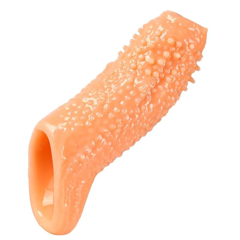 Monster Penis Sleeve with 3 Textures, Girth Enhancer for Men, Soft Silicone Cock Extender, Reusable Penis Sheath for Enlarge & Delay, Realistic Veins Sex Toys for Couples