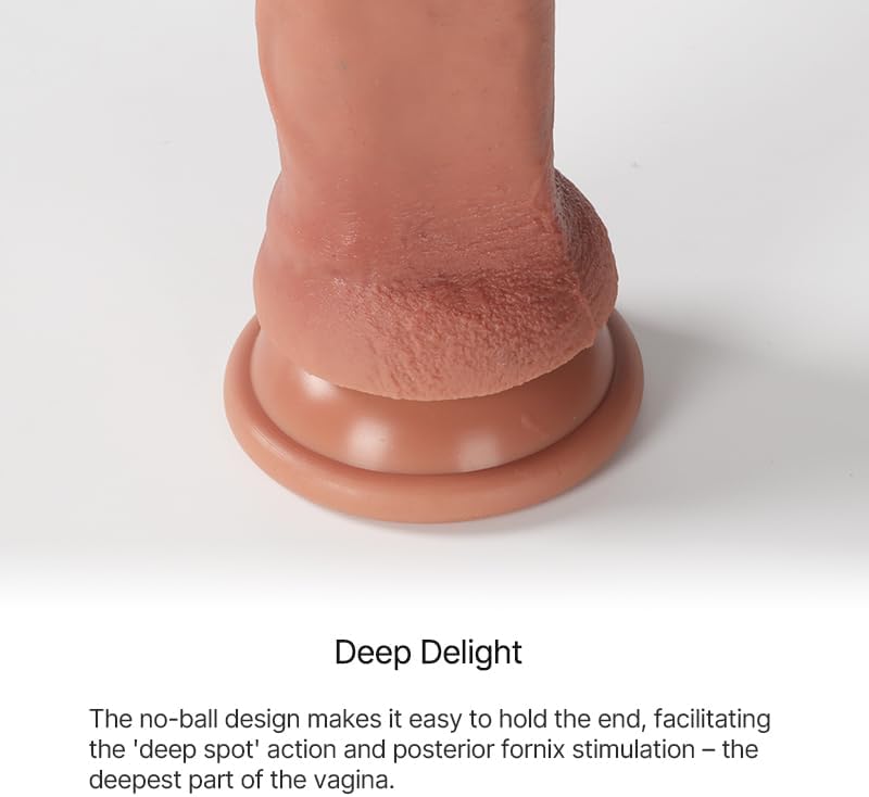 Lossless No.30 Realistic Silicone Dildo with Suction Cup 9-Inch