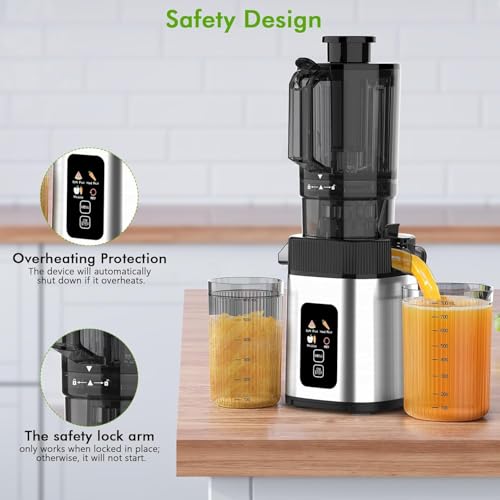 Electactic Slow Juicer Machine with 300W Pure Copper Motor