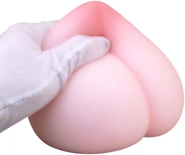 Peach Shape Male Masturbator Adult Sex Toys for Men, Male Masturbator Sex Dolls with Anal Textured Channel, Portable Silicone Pussies Masturbation Cup Adult Sex Toys for Men Penis Glans Trainer