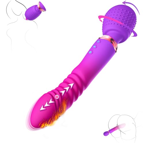 Thrusting Dildo G Spot Vibrator Wand Massager Female Couples Sex Toys 10+5+Heating Modes, Womens Sex Toy Adult Toys for Women Dildos Vibrators Consoladores, Vibrater Adult Sex Toys & Games Vibradores