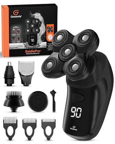 BaldiePro Blade Refill - Electric Shaver Replacement Head for BaldiePro Head Shaver - Electric Razor Replacement Blades for Bald Head and Face - Waterproof for Wet and Dry Shave